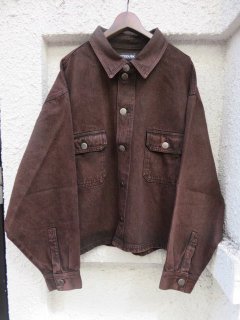 INTODUSKSLOPE DENIM SHIRTWASHED BROWN