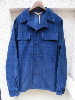 Fleurs de BagneCHEMISE 50'sOPEN COLLAR SHIRTˡCORDUROY INDIGO