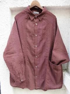 SLOW HANDSDOLMAN SHIRTS DOBBY VERTICAL PW *RR ExclusiveBROWN 