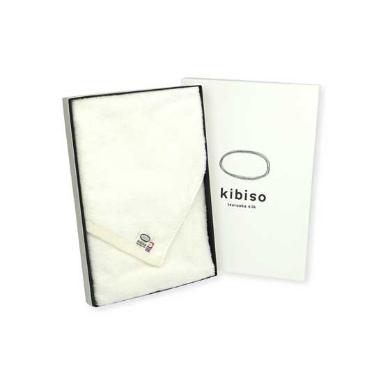【kibiso】<br>kibiso×今治タオル<br>フェイスタオル1枚「ギフトボックスセット」