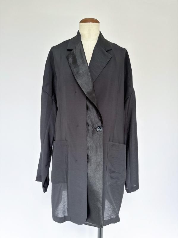 new》23SS Organdy tailored jacket / black - un-sophie