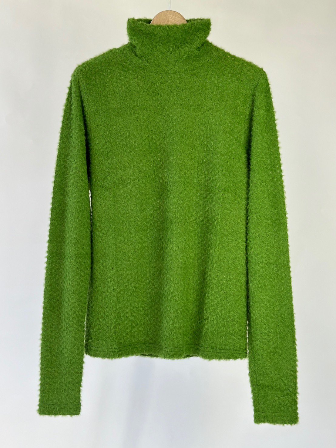 Shaggy turtle knit / green