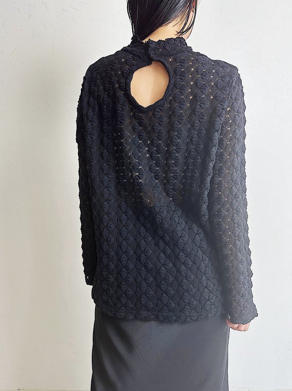 Cotton balfasshell tops / black - un-sophie