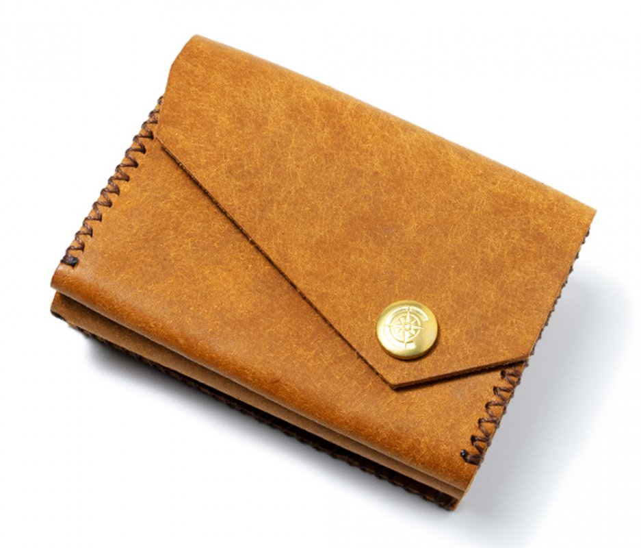 三つ折り財布 [キャメル] / Mini Wallet [CAMEL]