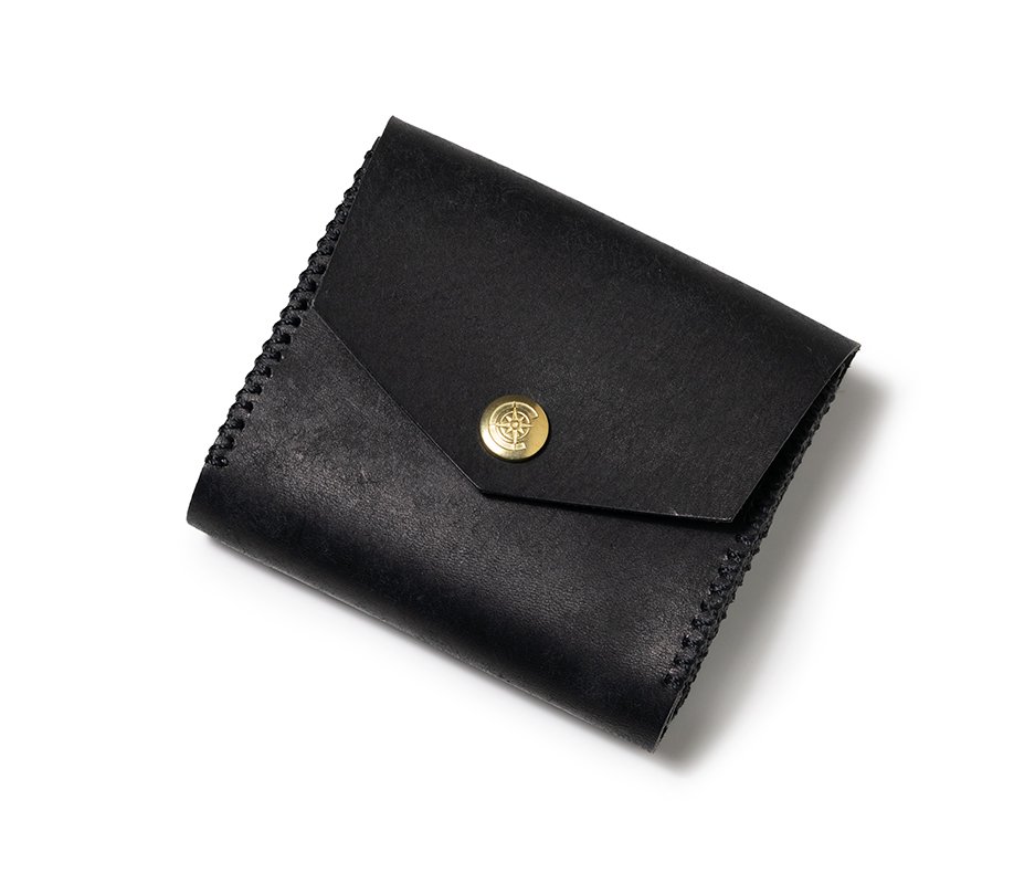 二つ折り財布[ブラック]/Half Wallet[BLACK]