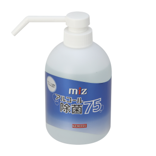 MIZ アルコール除菌75　シャワーポンプ _ 500ml