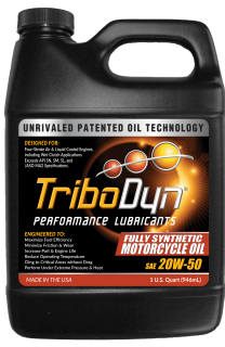 TriboDyn 20W-50 JASO MA2 Fully Synthetic Motorcycle Oil