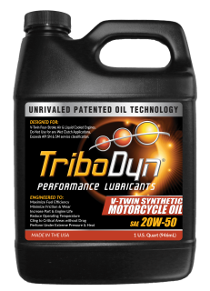 TriboDyn 20W-50 V-Twin Synthetic Motorcycle Oil