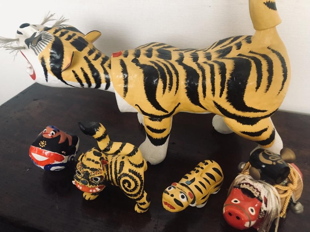 工芸品　虎 張り子のトラ(大阪張り子)