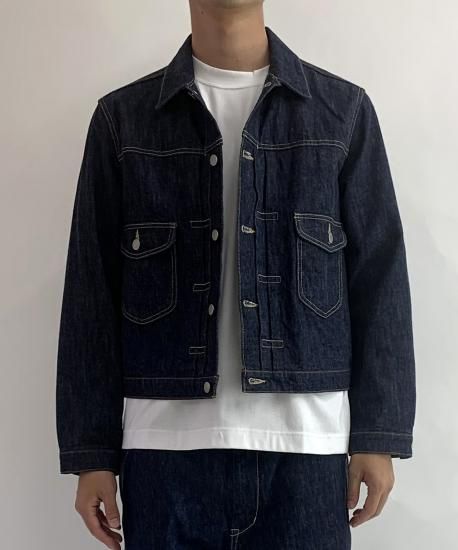 BROOKLYN overall ロゴ刺繍デニムジャケット 日本製 BROOKLYN overall ロゴ刺繍デニムジャケット 日本製