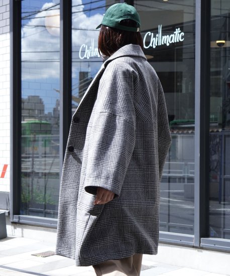 ウールチェックコート - BROOKLYN OVERALL ブルックリンオーバーオール