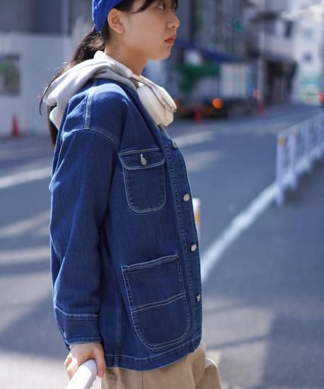 BROOKLYN OVERALL デニム カバーオール BROOKLYN OVERALL デニムジャケット gジャン スタンドカラー
