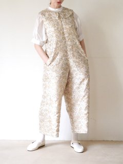 EMBROIDERY COLLAR OVERALLS