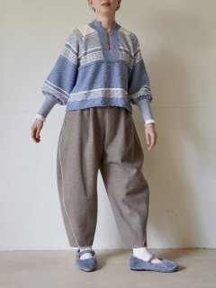 FOGGY NORDIC KNIT BLOUSE