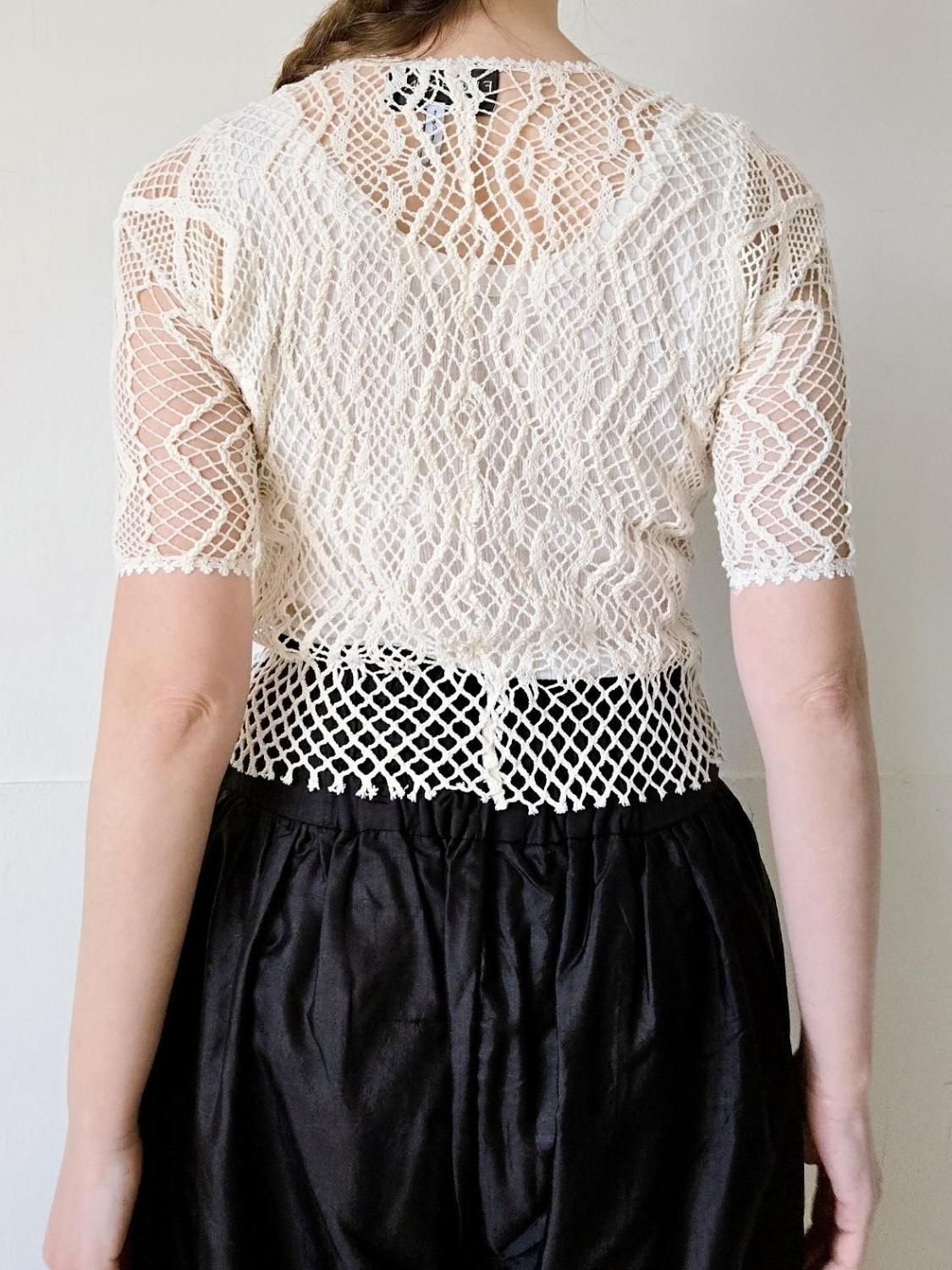 EUCHRONIA ユークロニア レースショートスリーブトップス 【試着のみ】 Lim｜LACE SHORT SLEEVE TEE｜EUCHRONIA