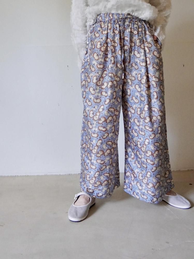 パンツ bunon embroidery flap pants M kasi-friendly