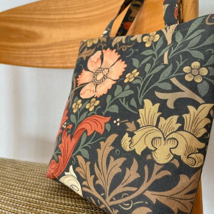 ミニバック William Morris コンプトン 12 プリント（内側ローズ