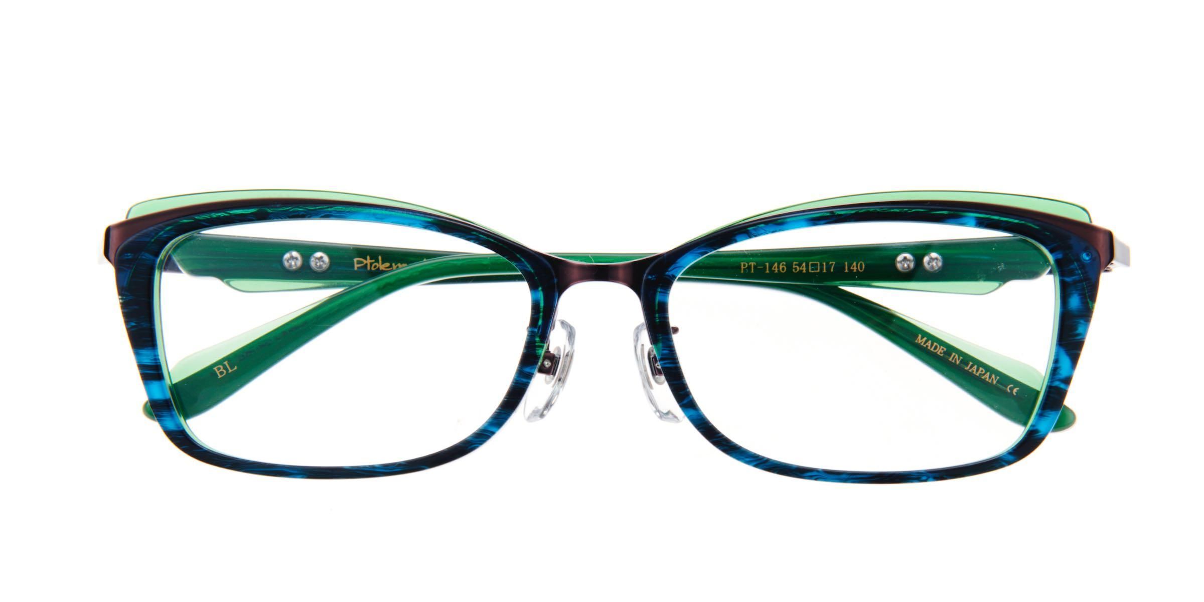 LUNA PT146 Blue (PT146BL) Ptolemy48 のメガネ（ウェリントン）