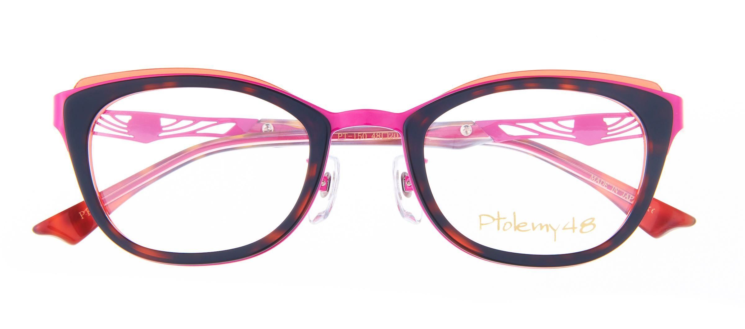 LUNA PT150 Pink (PT150PK) Ptolemy48 のメガネ（ウェリントン）