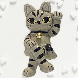 招き猫  /  Lucky Cat  /  安心の日本製 / シルバ