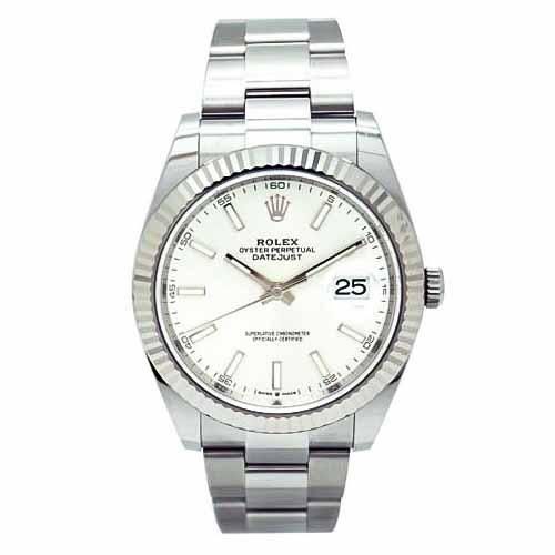 デイトジャスト41 シルバー文字盤(126334)【新品】 - ブランド