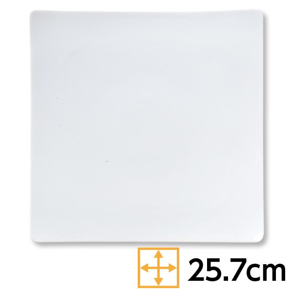 角和皿 26cm正角皿 白 約25.7cm 白系 和食器 角大皿 おしゃれ プレート 