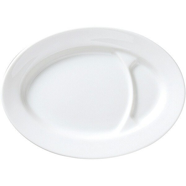 白中華 23cmギョウザ皿 約23cm 白系 中華食器・アジアン食器 ギョウザ