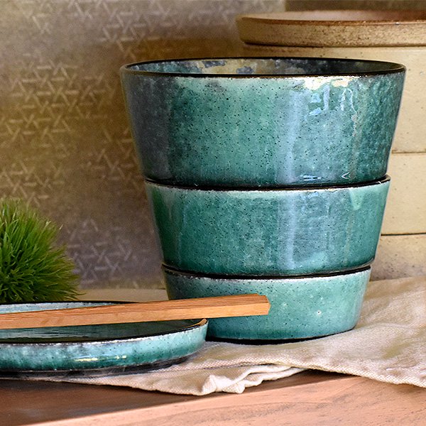 グルメスタイル トルコ釉 鉢セット 約14.5cm 青系 和食器 小鉢 日本製