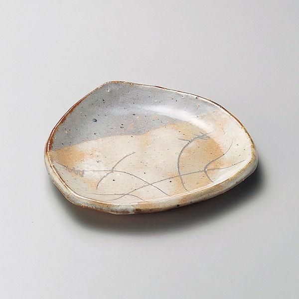 粉引 五寸皿 大萱 窯下 豊場惺也 銘々皿 荒川豊蔵 美濃焼