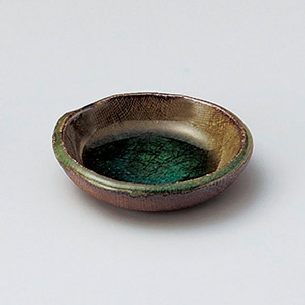 灰釉布目3.5皿 約9.8cm 和食器 小皿 日本製 美濃焼 業務用 取り皿 豆皿