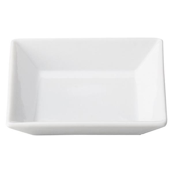 錦焼　角皿　１０枚セット 白磁 オードブル 10cm四角皿 約11cm 白系 洋食器 角型プレート
