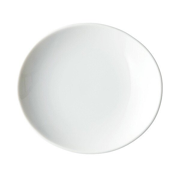 オーバル 13cm 浅皿 白 約12.8cm 白系 洋食器 丸型プレート 15cm以下