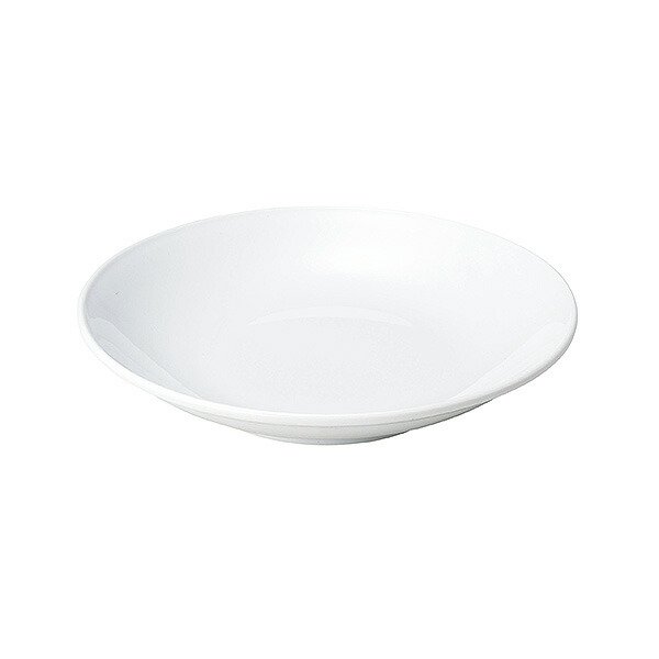 白中華 フカヒレ7寸皿 約21cm 白系 中華食器・アジアン食器 つけ麺用皿