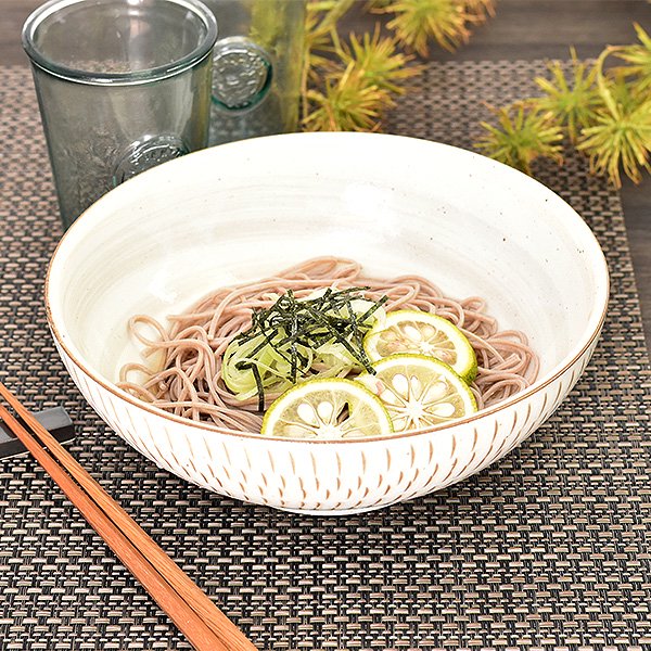 美濃民芸麺鉢 約21.4cm 和食器 多用丼 業務用 rs/28-320-078-ka - プロ