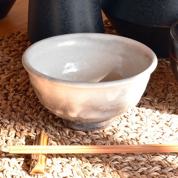 ご飯茶碗 灰釉粉引めし碗 （小） 約11cm 和食器 飯器・飯碗 信楽焼