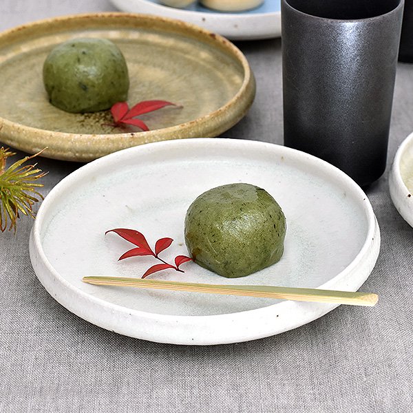 グルメスタイル 彩御深井切立皿白々 約15.3cm 白系 和食器 丸中皿 日本