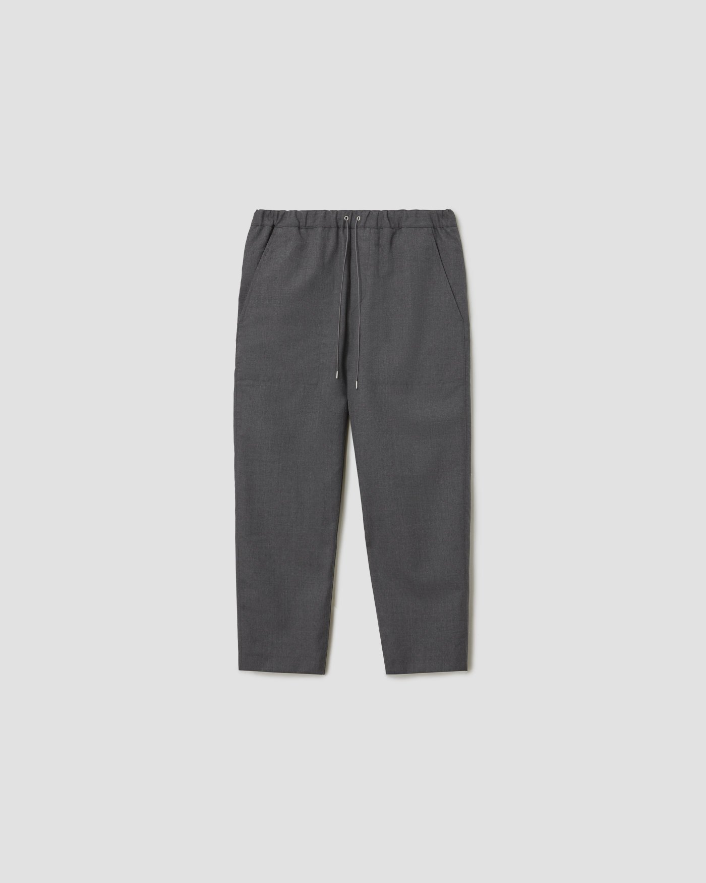 CROPPED DRAWCORD TROUSERS DARK HEATHER - OAMC