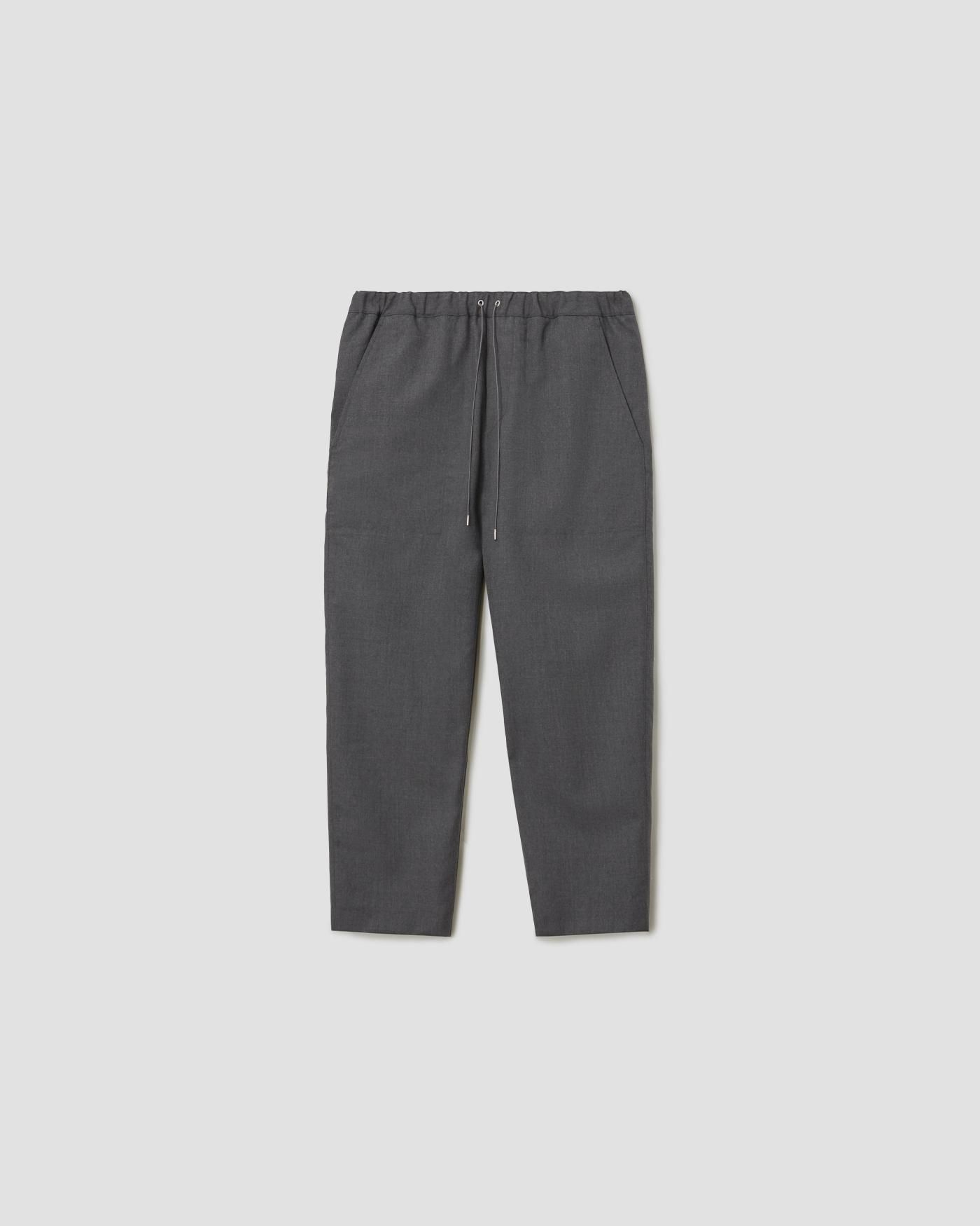 CROPPED DRAWCORD TROUSERS DARK HEATHER  - OAMC