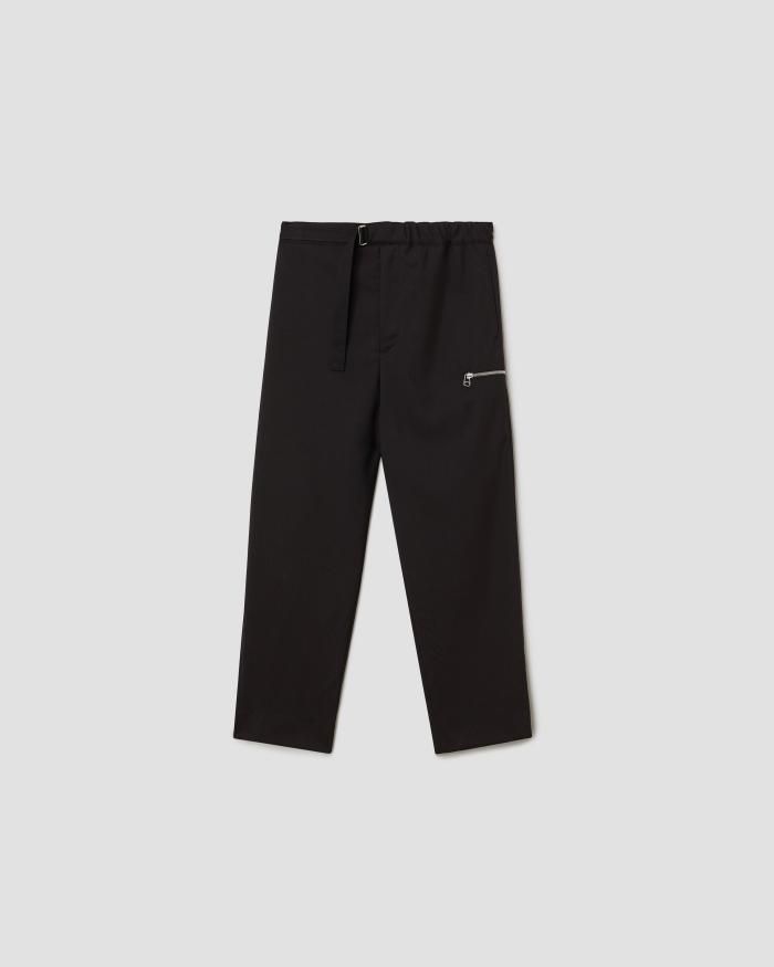 OAMC | CROPPED DRAWCORD TROUSERS DARK HEATHER GREY | クロップド 