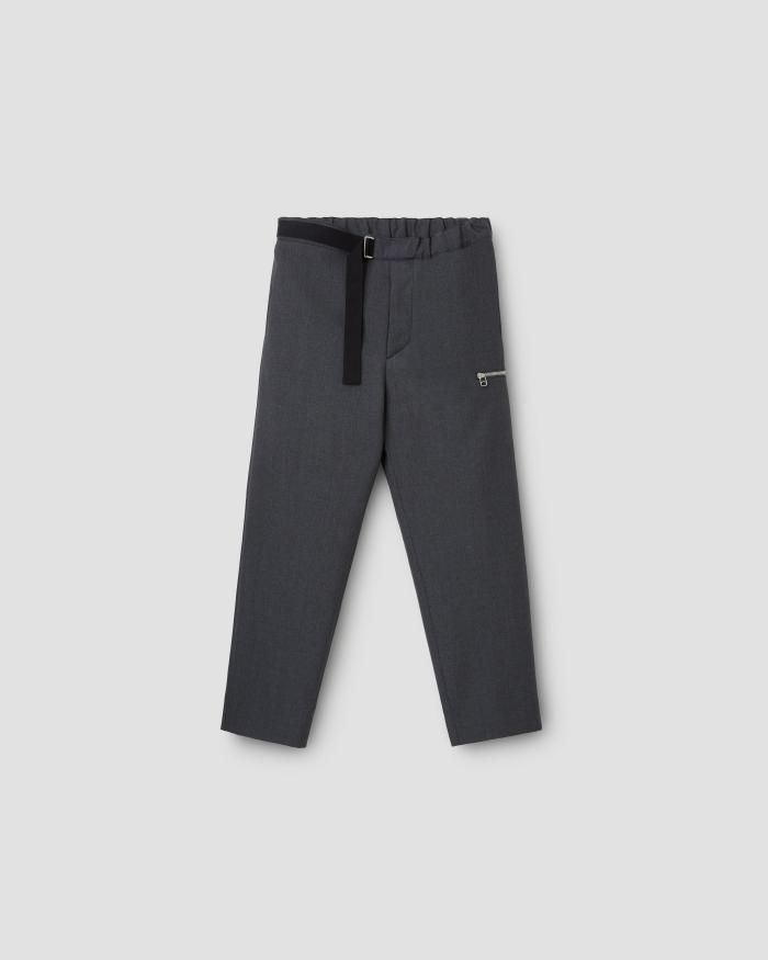 OAMC | CROPPED DRAWCORD TROUSERS DARK HEATHER GREY | クロップド