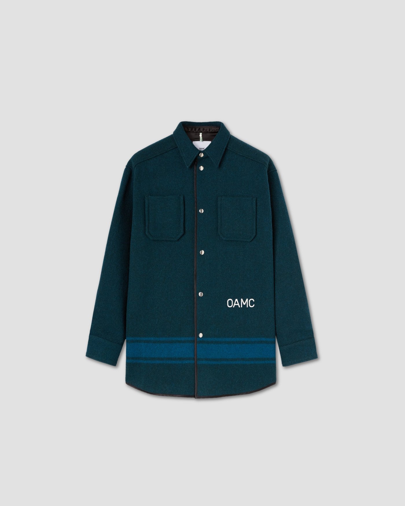 OAMC | ARNO PEACEMAKER SHIRT, BLANKET JADE | シャツ 通販 | オーエーエムシー | アルノ ピースメーカー  シャツ、ブランケット ジェイド | ルーズフィットシャツ | OAMCSELECT