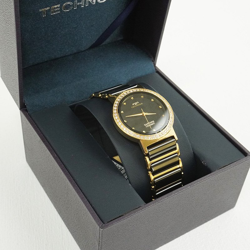 【メンズ 腕時計】TECHNOS（テクノス）セラミック クオーツ時計 T9125GB（箱潰れセール） - エコバリュー インターネットショップ