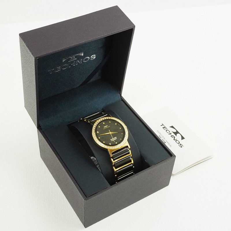 メンズ 腕時計】TECHNOS（テクノス）セラミック クオーツ時計 T9125GB（箱潰れセール） - エコバリュー インターネットショップ