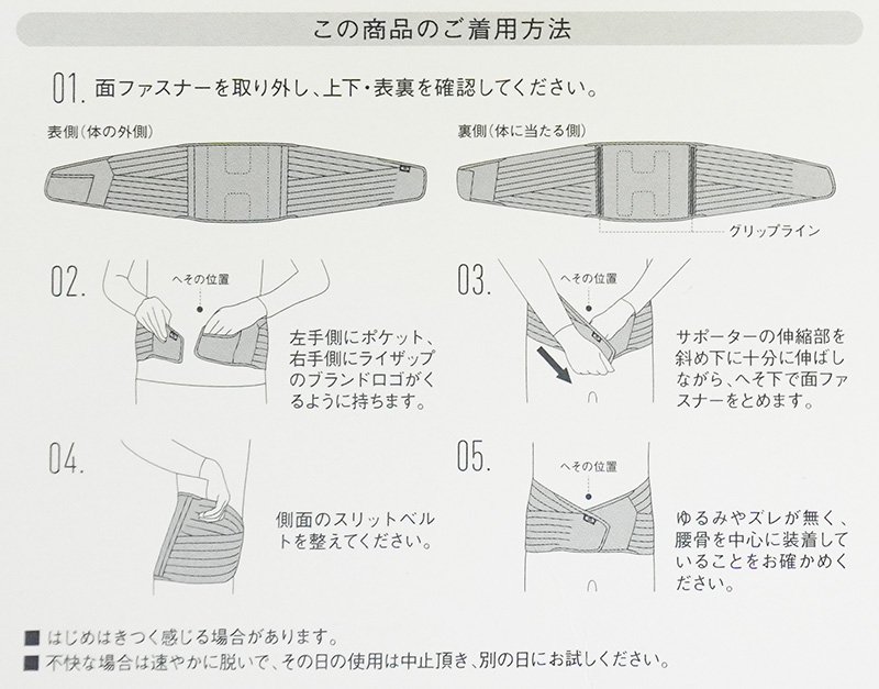 RIZAP（ライザップ） / 腰サポーター グンゼ GUNZE・スリットベルト仕様 レディース RSP4 - エコバリュー インターネットショップ