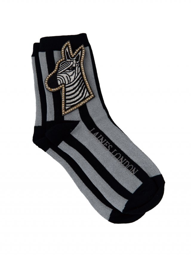 Simmer Stripe Zebra Socks