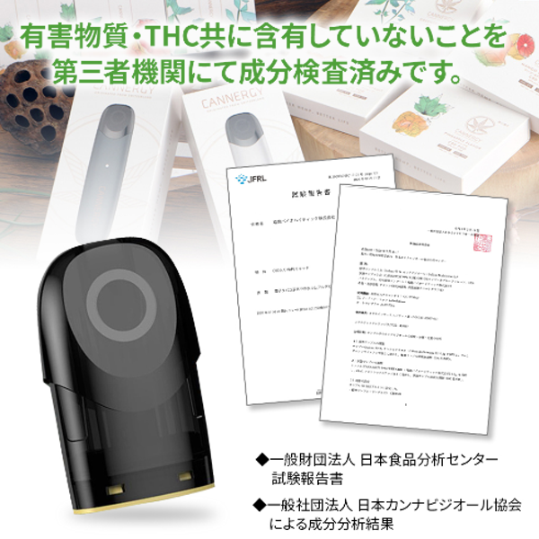 CBD ベイプタイプ CANNERGY緑茶メンソール使い切りタイプ-