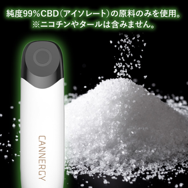 CBD ベイプタイプ CANNERGY緑茶メンソール使い切りタイプ-