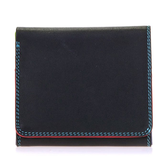 【公式】mywalit マイワリット MY123-4 コインパースつき2つ折りウォレット/ブラックペース Folded Wallet With  Tray Purse