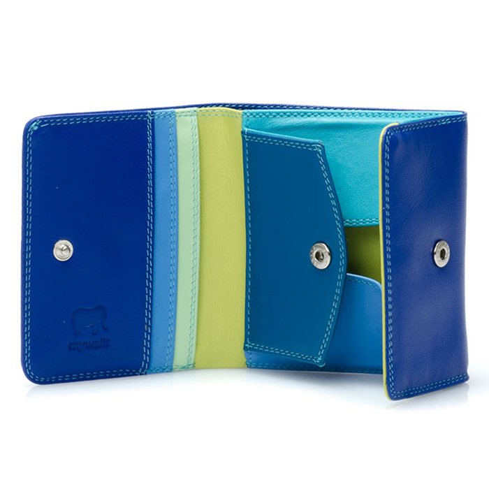 【公式】mywalit マイワリット MY123-92 コインパースつき2つ折りウォレット/シースケープ Folded Wallet With  Tray Purse