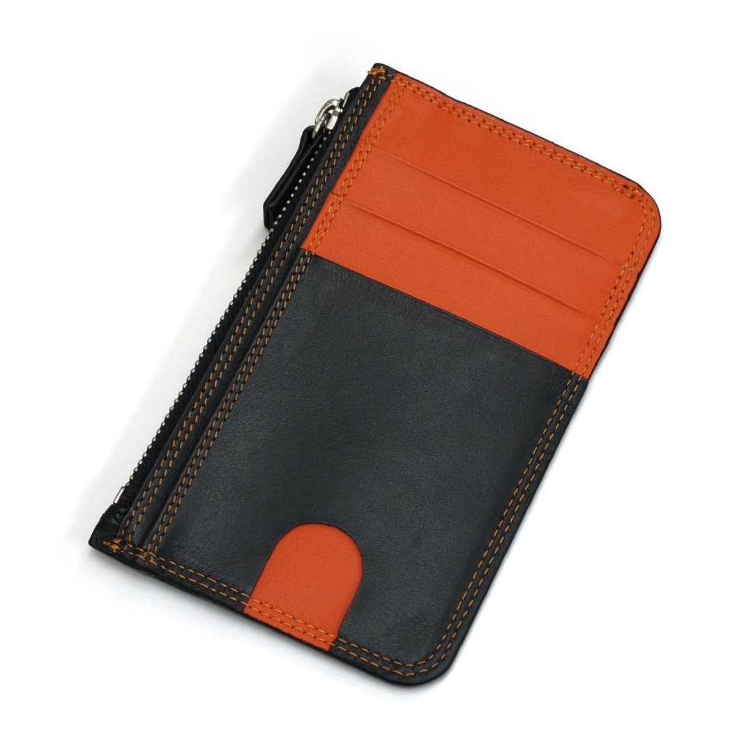 【公式】mywalit マイワリット MY1173-151 スリムミニマルウォレット/ブラック・オレンジ Slim Minimal Wallet